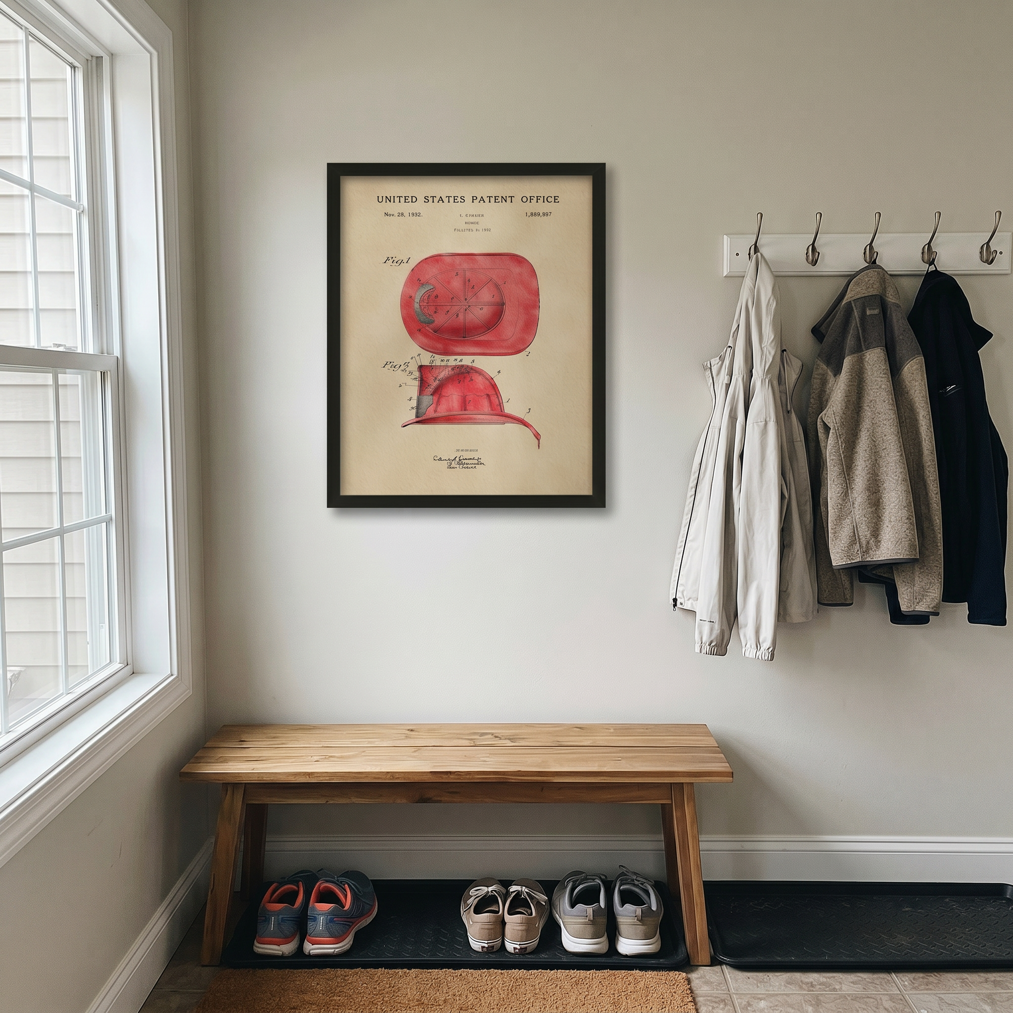 Father's Day gift box with patent art